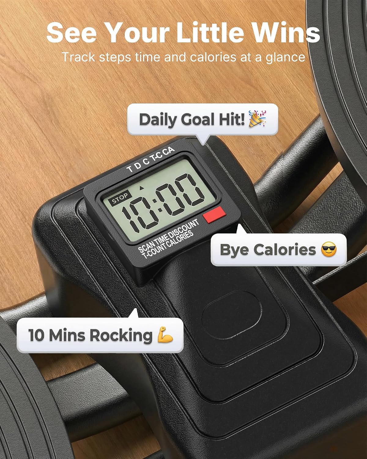Merach Rocking Steppers for Exercise at Home, 3D Motion Stair Stepper | Balance Board with Resistance Bands for Full Body Workout& Low-Impact Cardio, 330 LBS Loading Capacity Exercise Equipment